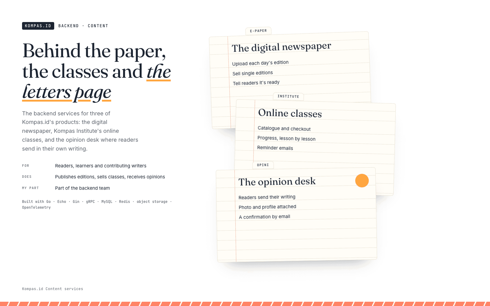 Kompas.id Content Services: Behind the paper, the classes and the letters page